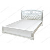 Белые двуспальные кровати из массива дерева