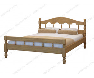 Кровать Точенка-3 из массива березы