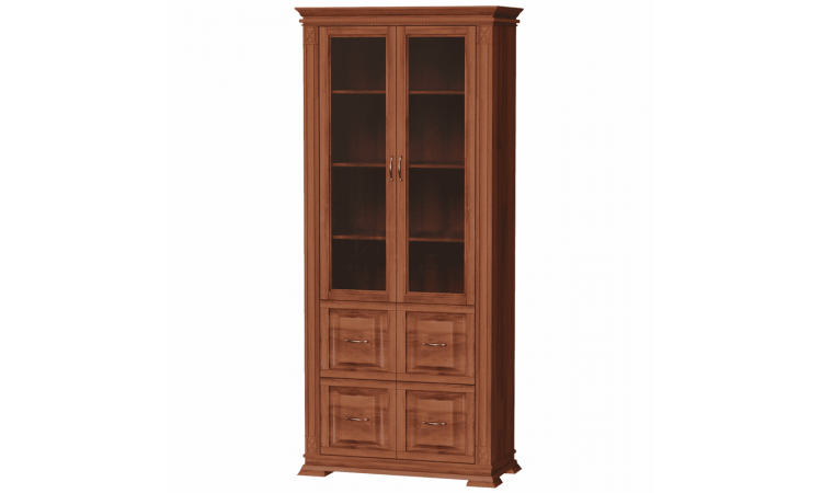 Книжный шкаф Верди 137 из массива