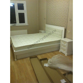 Кровать Омега-6,цвет белый